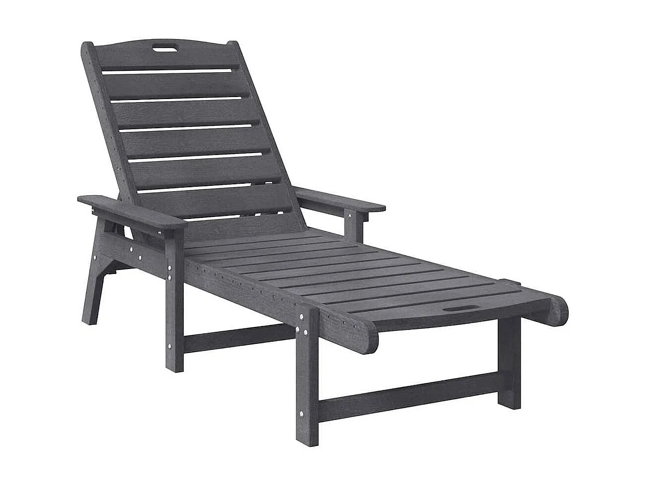 Mobilier de jardin lounge 2 pcs Gris clair 53 x 195.5 x 30cm