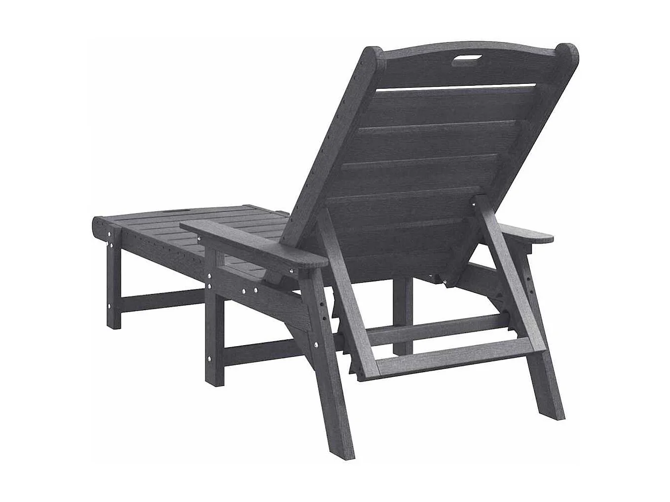 Mobilier de jardin lounge 2 pcs Gris clair 53 x 195.5 x 30cm