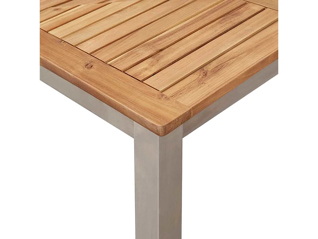 EnsembledeRepasdeJardin Marron AcaciaMassif