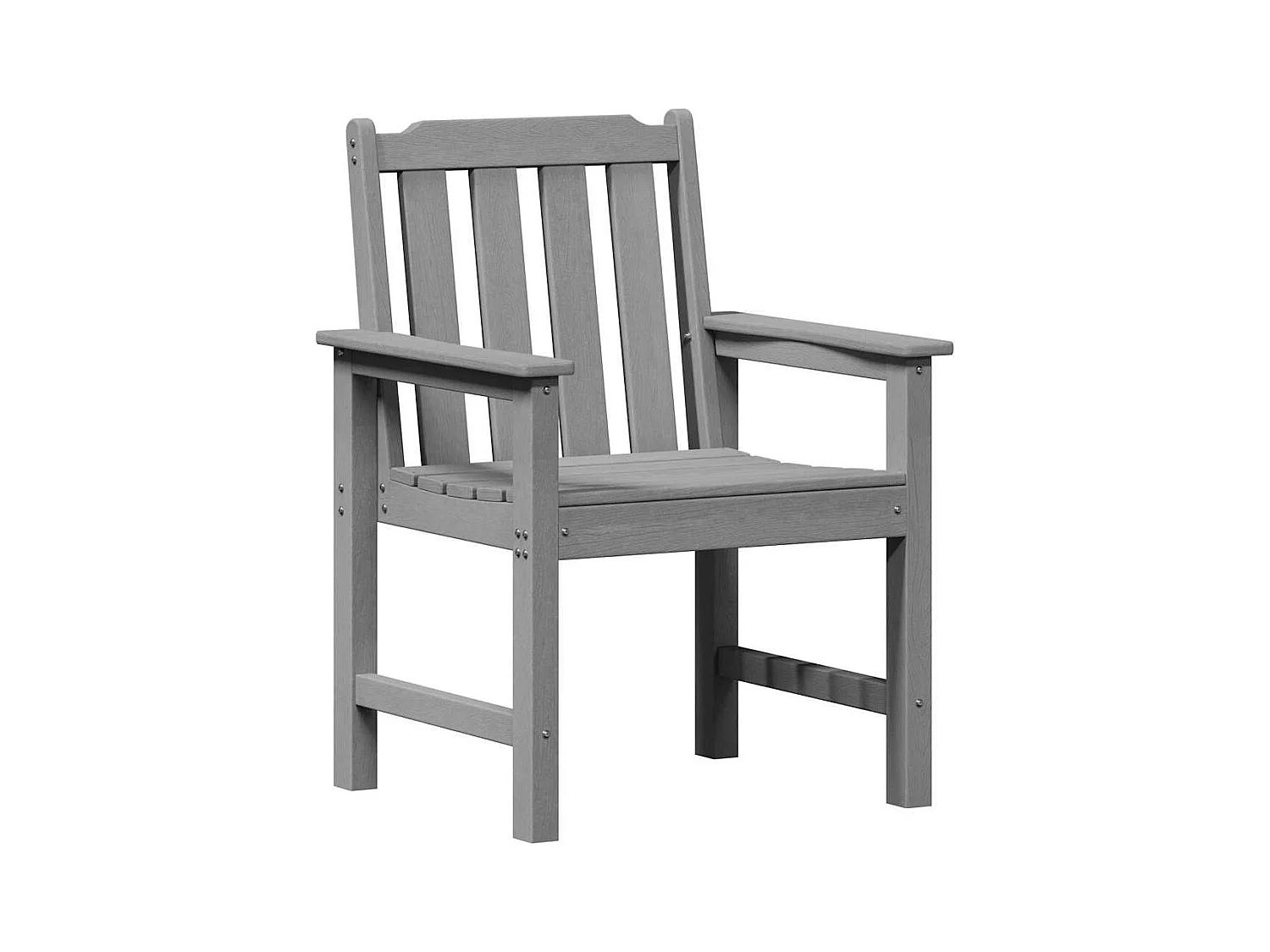 Tuinstoel 6 pcs Lichtgrijs 65.5 x 55.5 x 88cm Kunststof