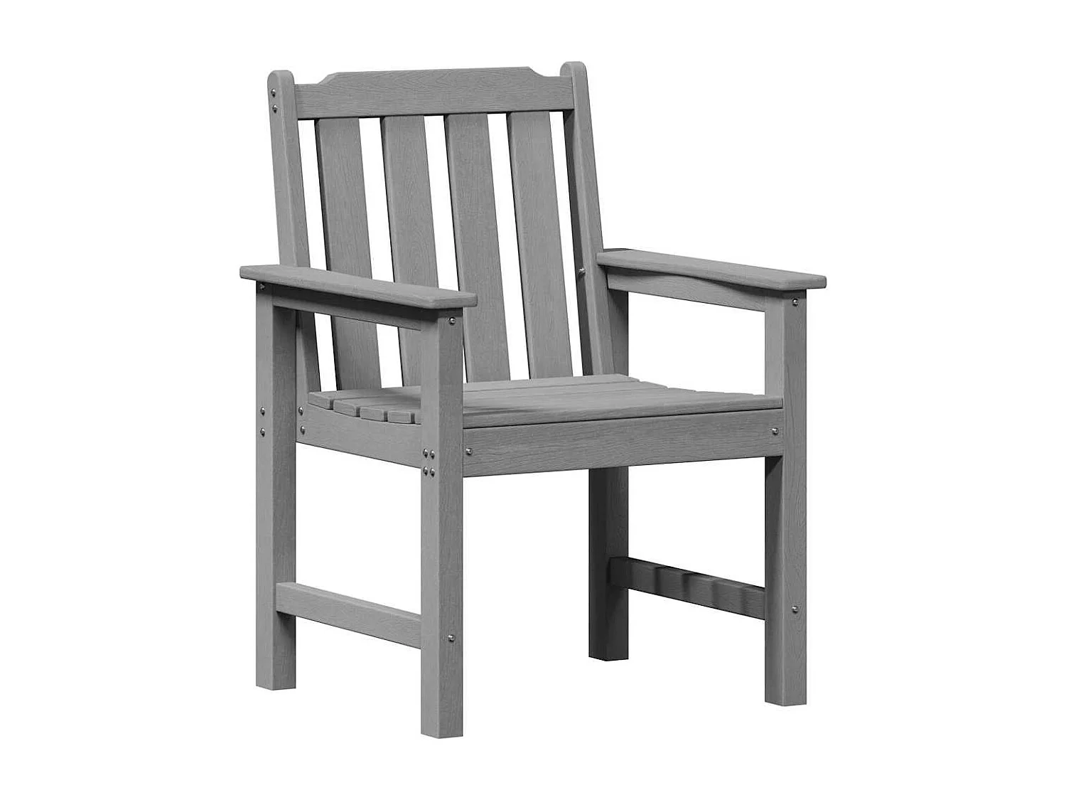 Chaise de jardin. 6 pcs Gris clair 65.5 x 55.5 x 88cm Plastique