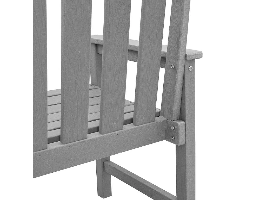 Chaise de jardin. 6 pcs Gris clair 65.5 x 55.5 x 88cm Plastique