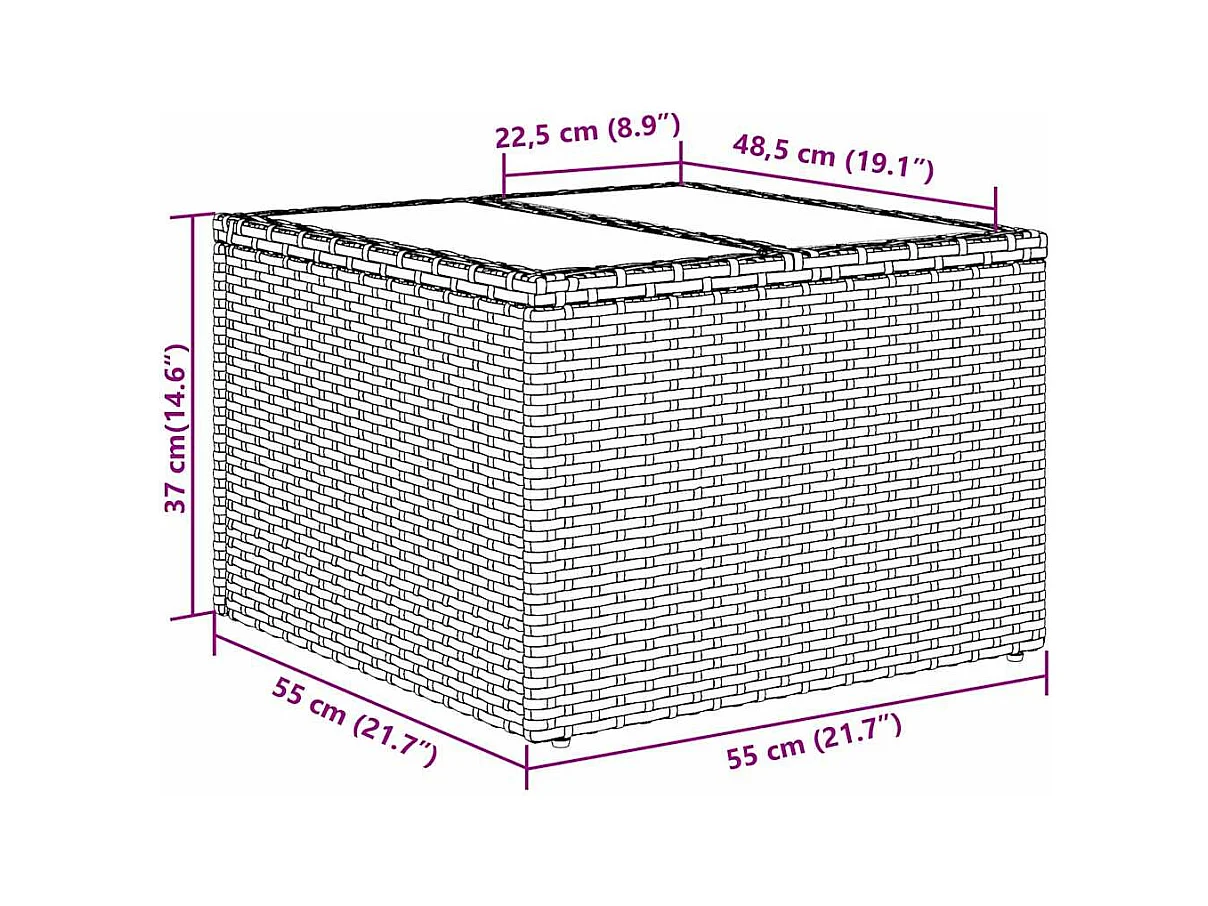 Ensemble de canapé de jardin 7 pcs beige et gris clair