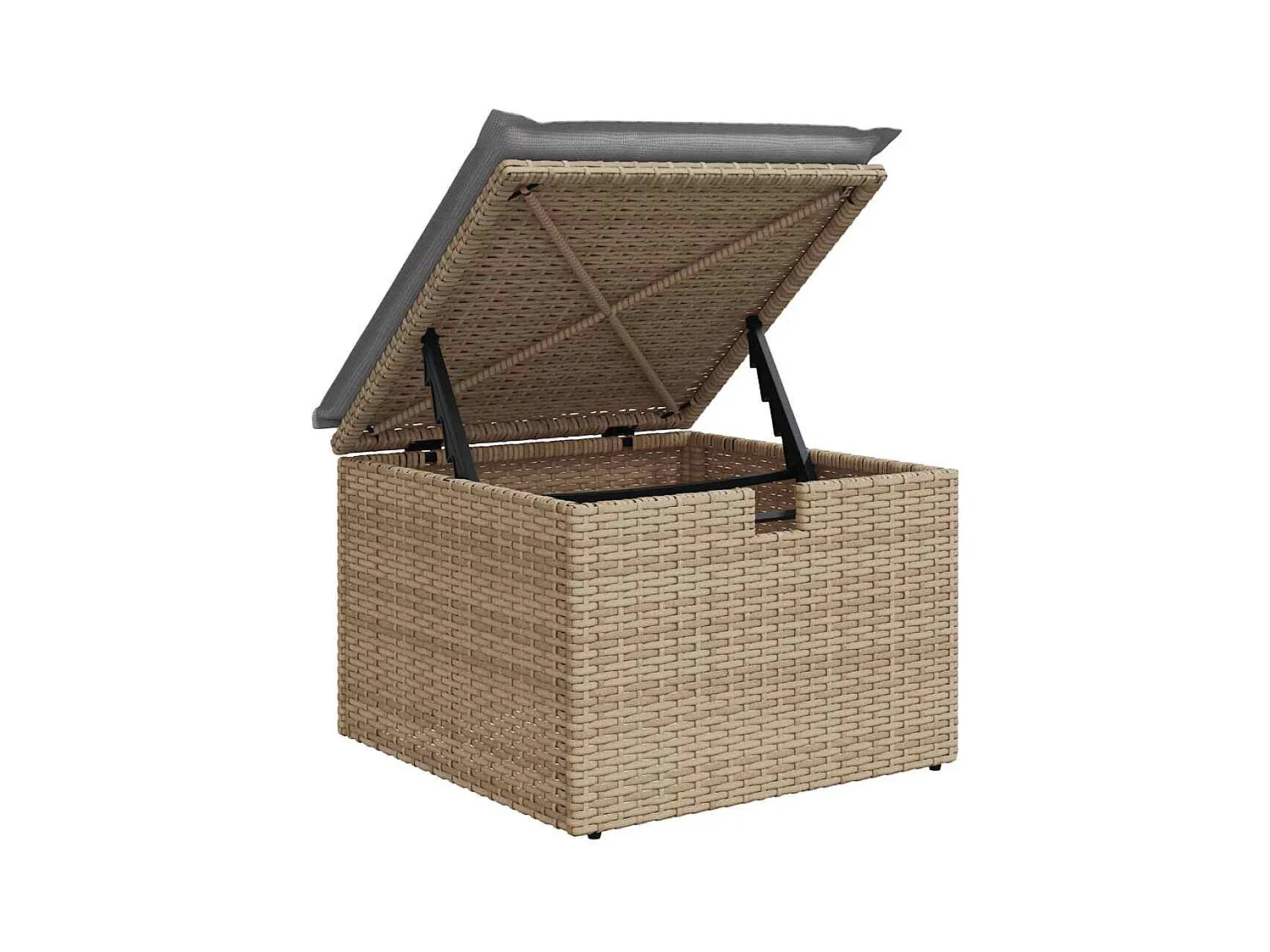 Ensemble de canapé de jardin 7 pcs beige et gris clair