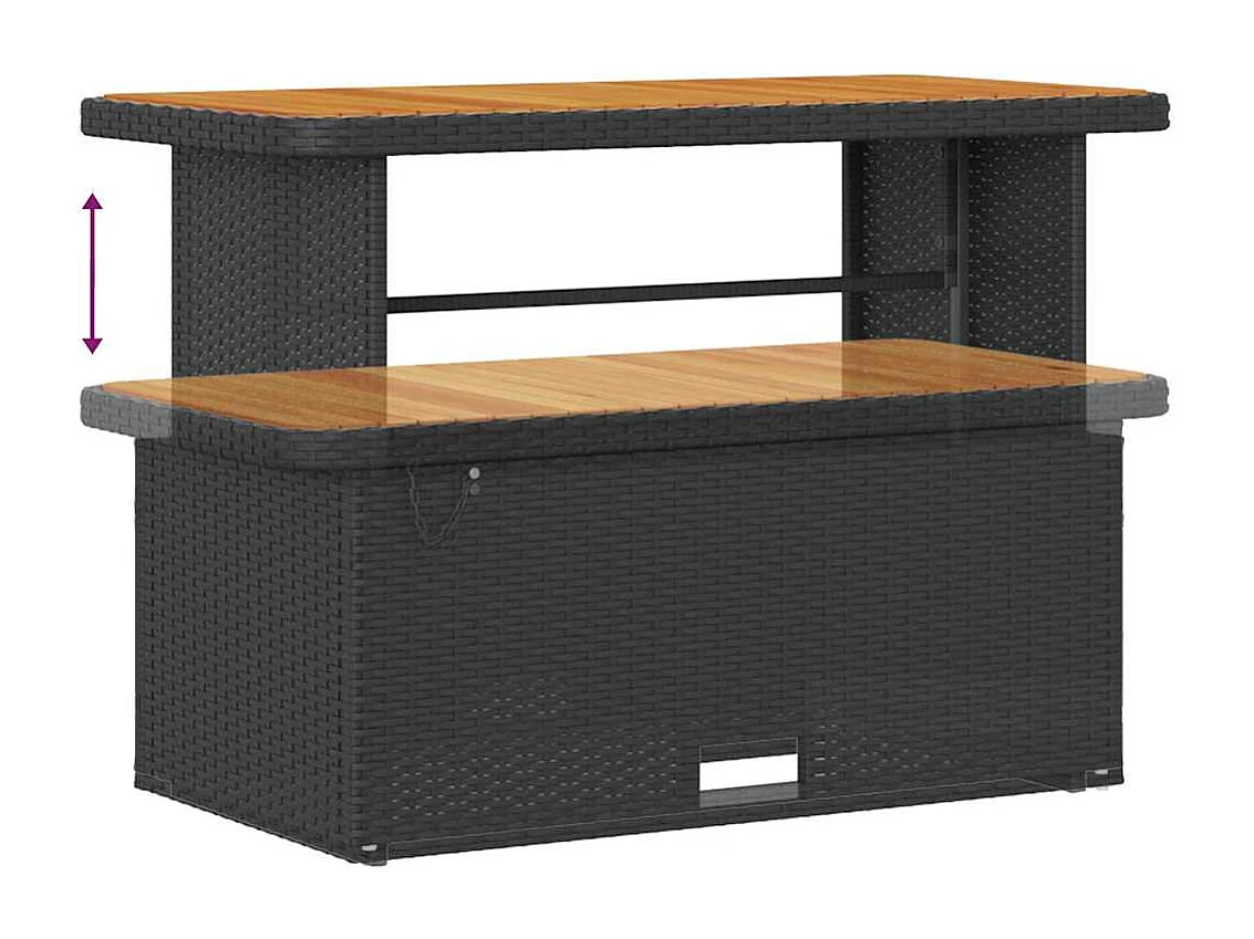 Ensemble de canapé de jardin avec coussin 14 pcs Noir