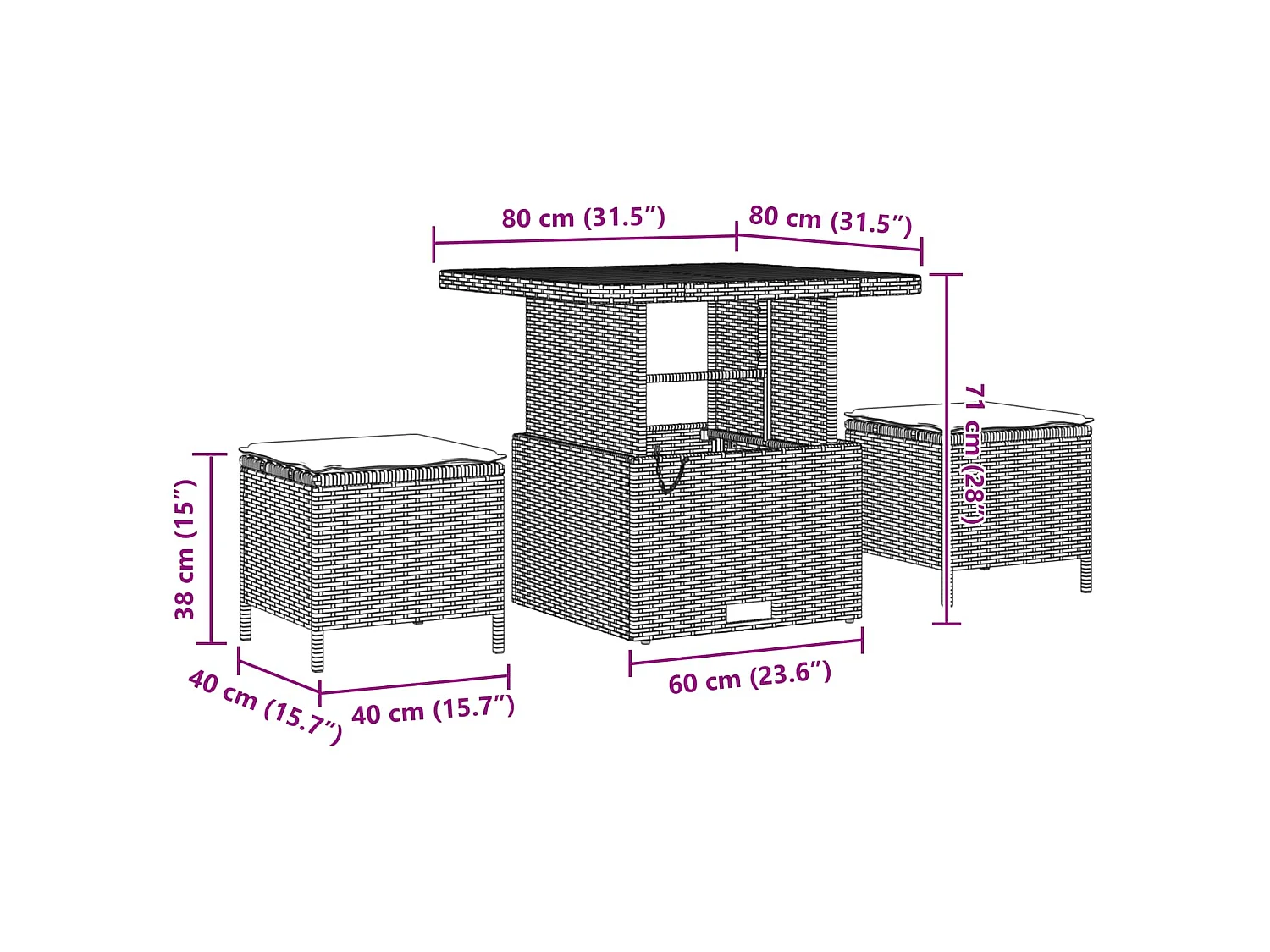 Ensemble de canapé de jardin avec coussin 11 pcs Noir polyrotin