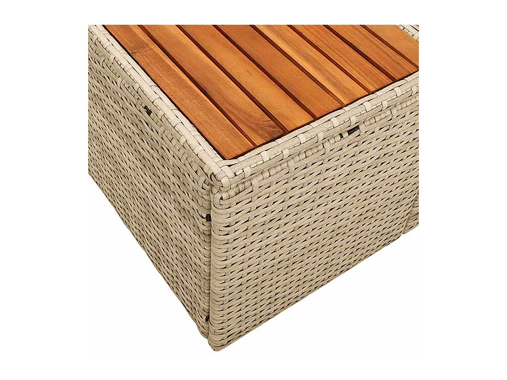 Canapé de jardin Beige 184 x 62 x 85cm polyrotin