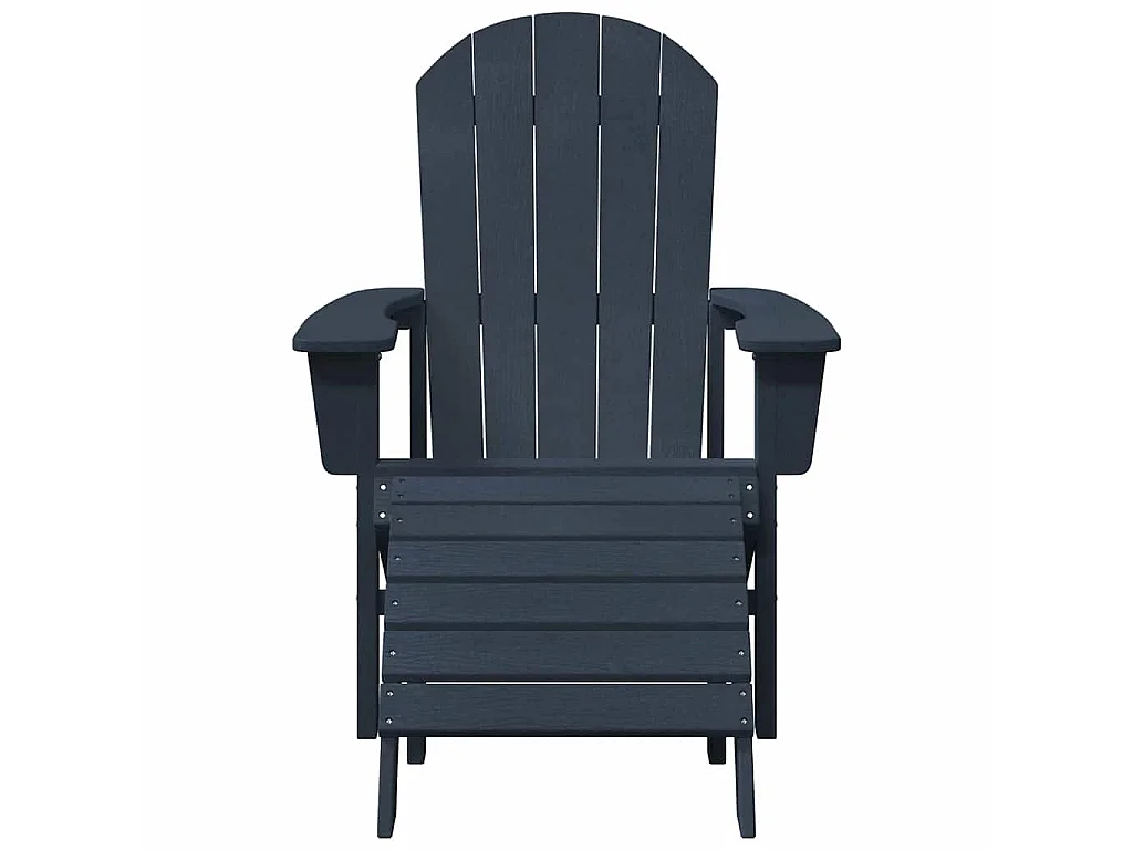 Chaise de jardin 2 pcs Bleu marine 83 x 74 x 92 cm Polyéthylène