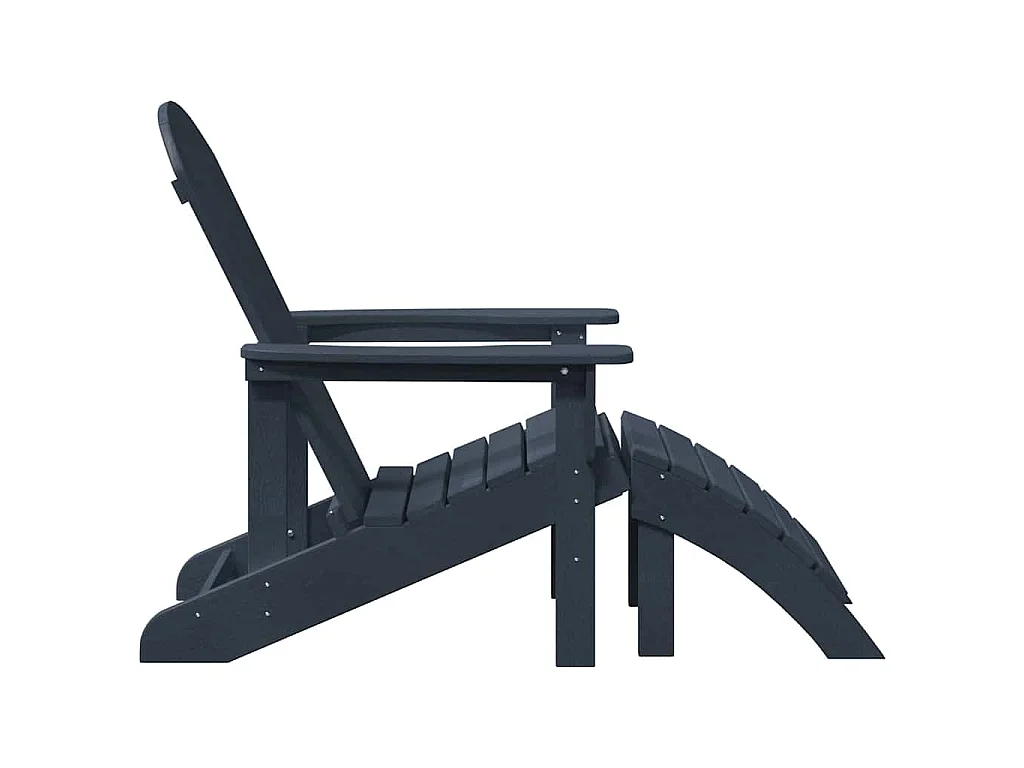 Chaise de jardin 2 pcs Bleu marine 83 x 74 x 92 cm Polyéthylène