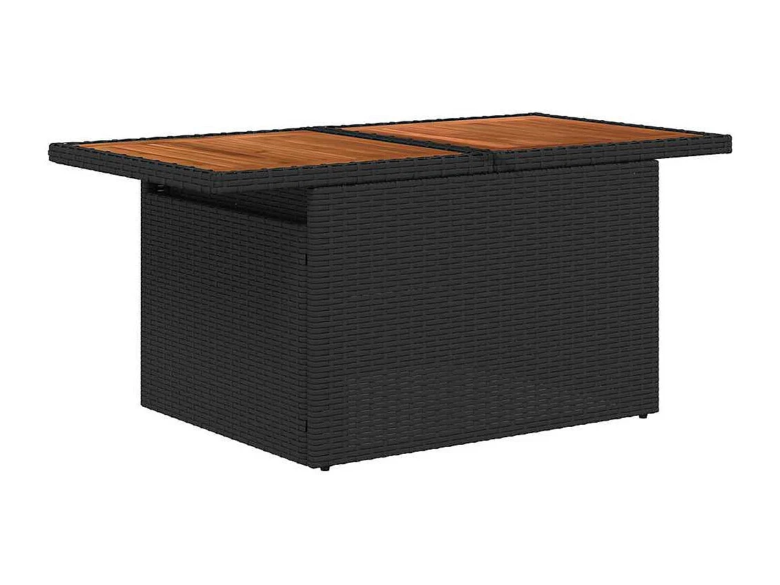 Ensemble de canapé de jardin avec coussin 6 pcs Noir