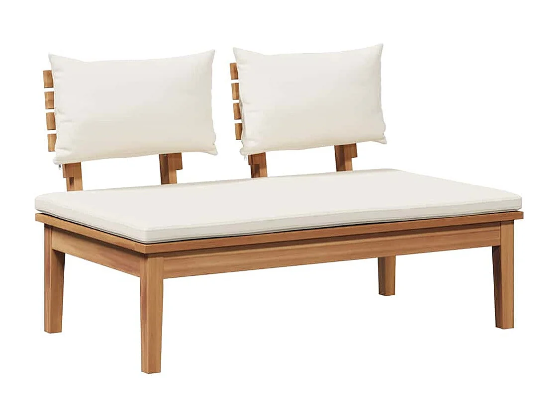 Gartensofa-set 5 pcs Braun und Creme
