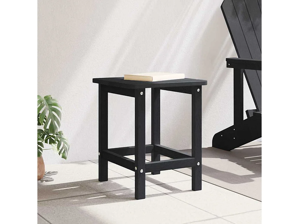 Bijzettafel Zwart 38 x 38 x 46 cm Polyetheen