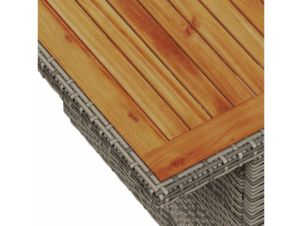 Ensemble de canapé de jardin avec coussin 9 pcs Gris et marron