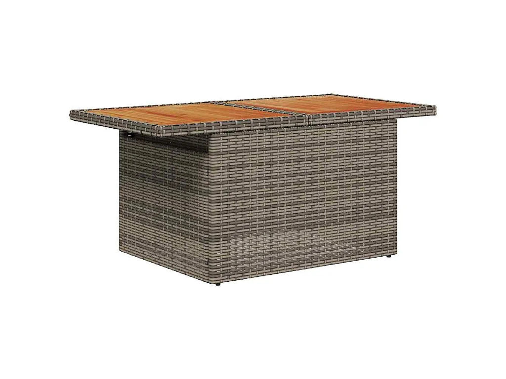 Ensemble de canapé de jardin avec coussin 9 pcs Gris et marron