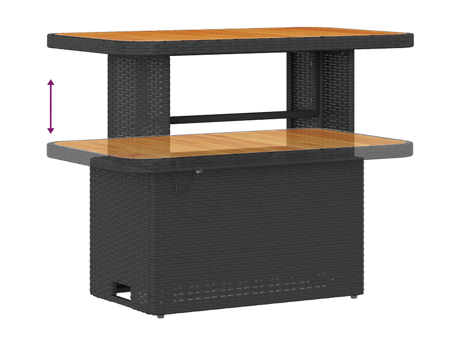 Ensemble de canapé de jardin 12 pcs Noir Poly rotin