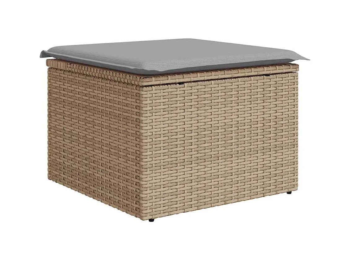 Ensemble de canapé de jardin 8 pcs beige et gris clair