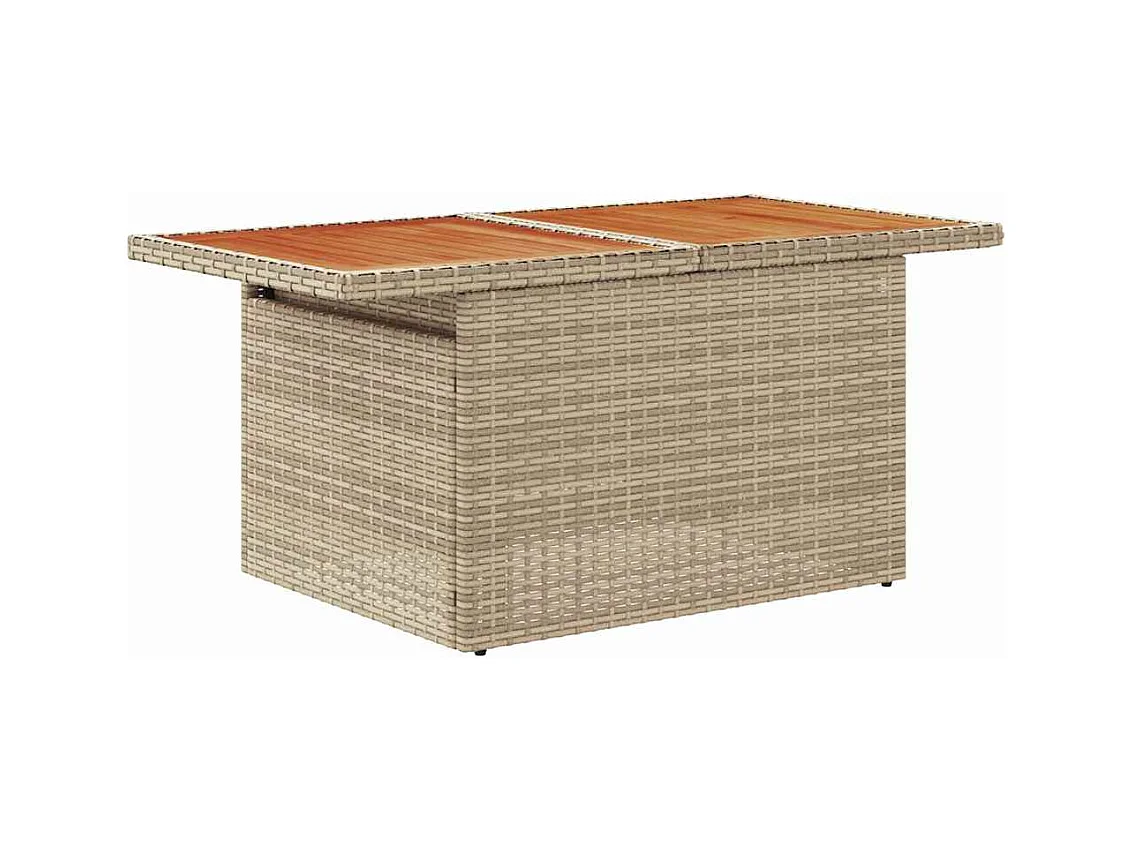 Ensemble de canapé de jardin 8 pcs beige et gris clair