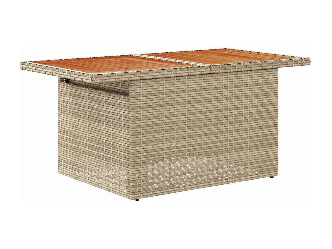 Garten-Sofa-Set mit Kissen 8 pcs Beige und Hellgrau