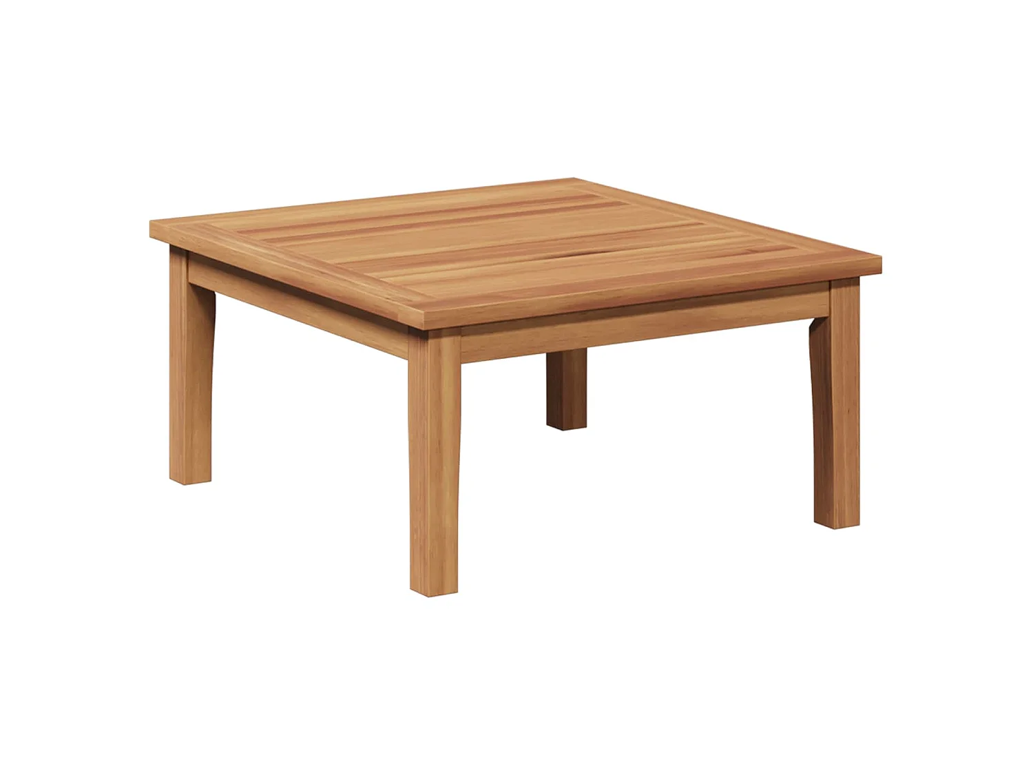 Tuinbank en Tafelset 2 pcs Crème en bruin Massief teakhout