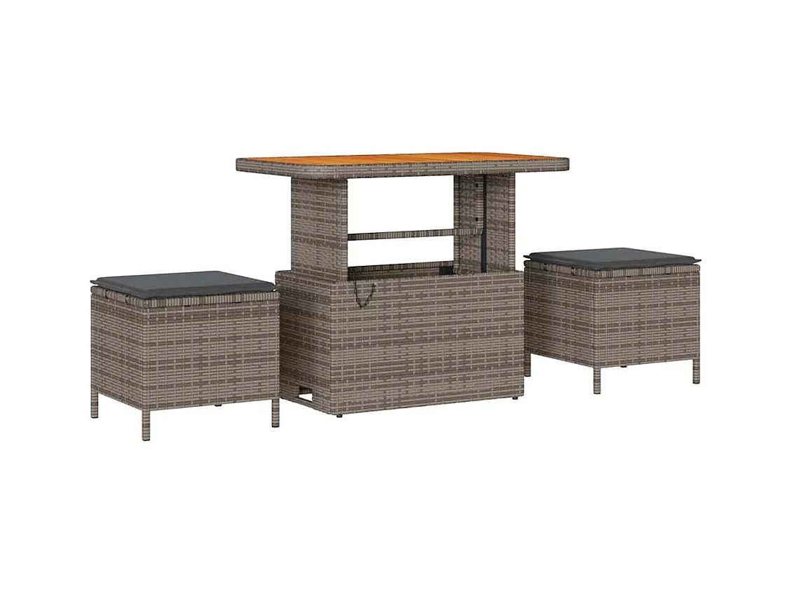 Ensemble de canapé de jardin 8 pcs Gris clair et gris foncé