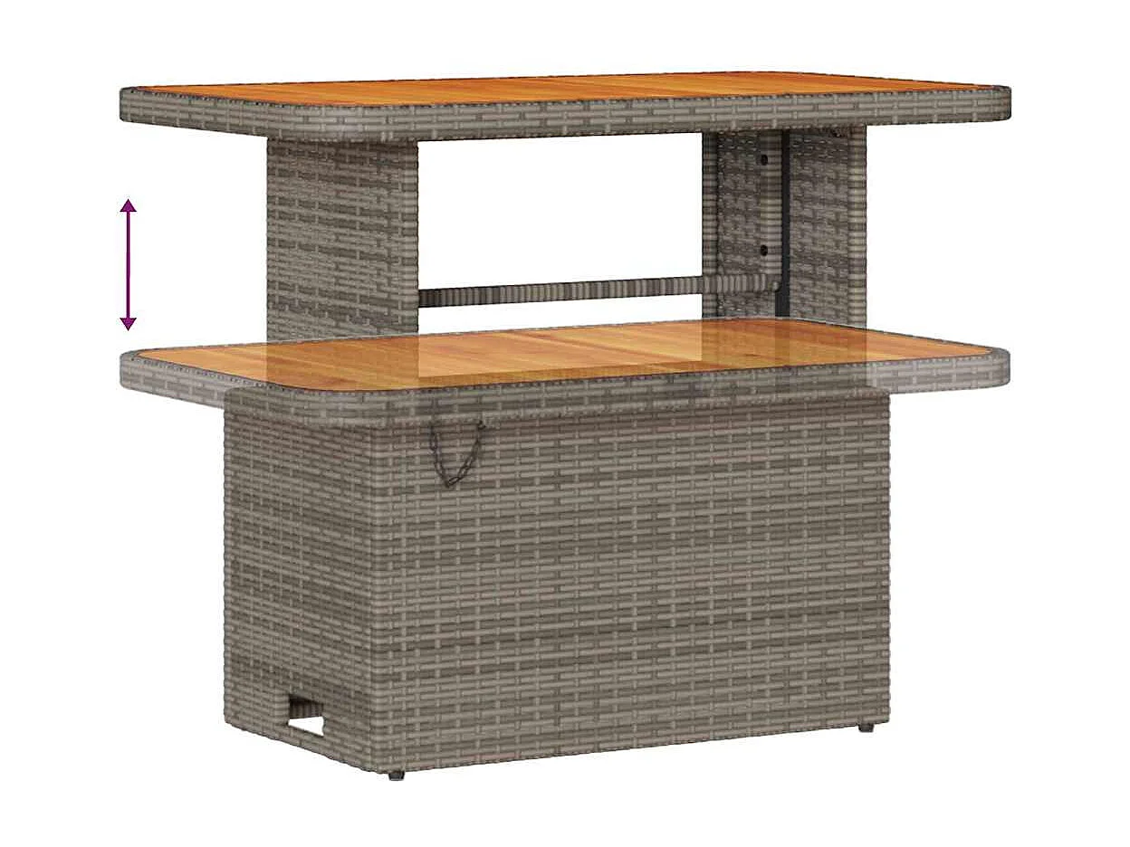 Ensemble de canapé de jardin 8 pcs Gris clair et gris foncé