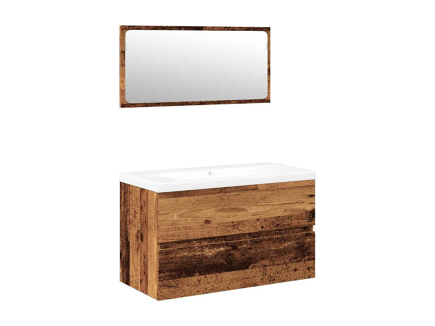 Ensemble de meubles salle de bain bois d'ingénierie