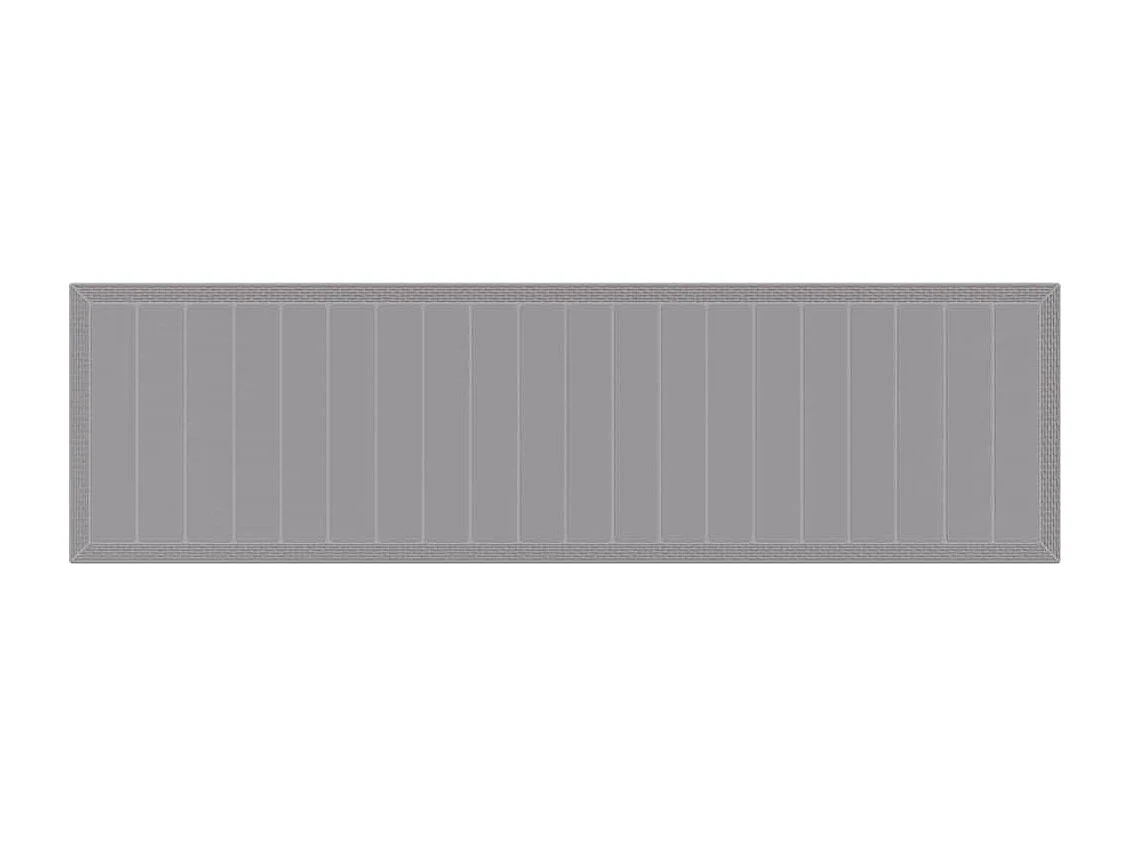 Gartentisch Hellgrau 350 x 100 x 74 cm Poly-Rattan