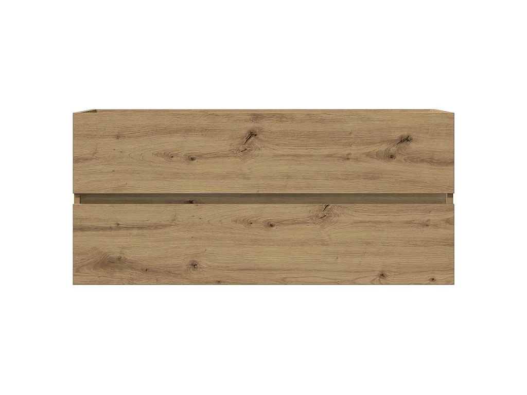 Armoire lavabo chêne artisanal 100x38,5x45 cm bois d'ingénierie