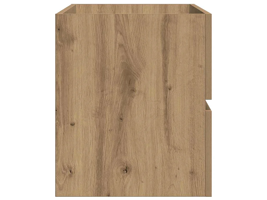 Armoire lavabo chêne artisanal 100x38,5x45 cm bois d'ingénierie