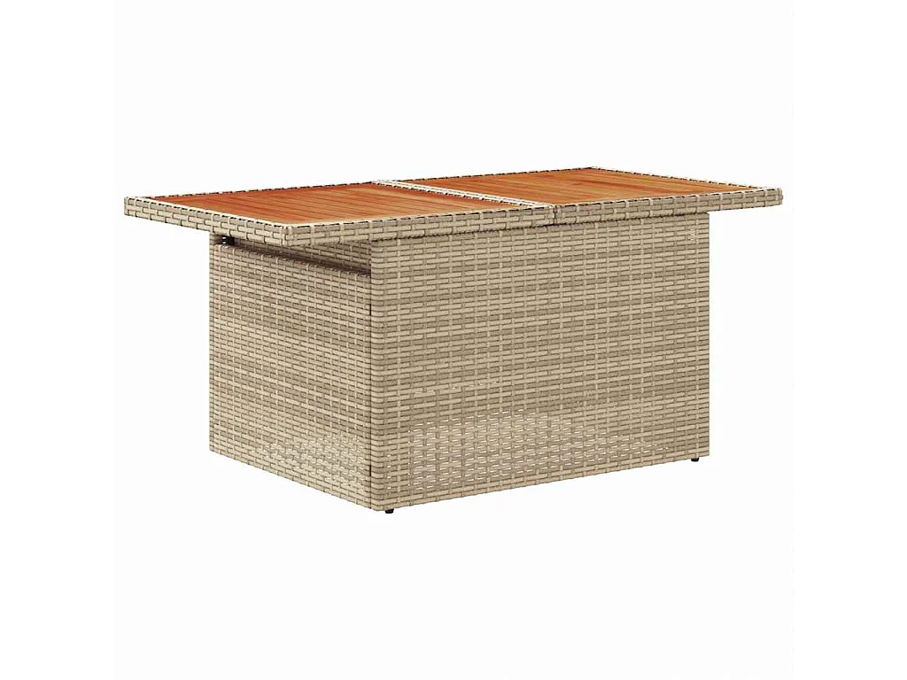 Set Divano da Giardino con cuscino 10 pcs beige e grigio chiaro