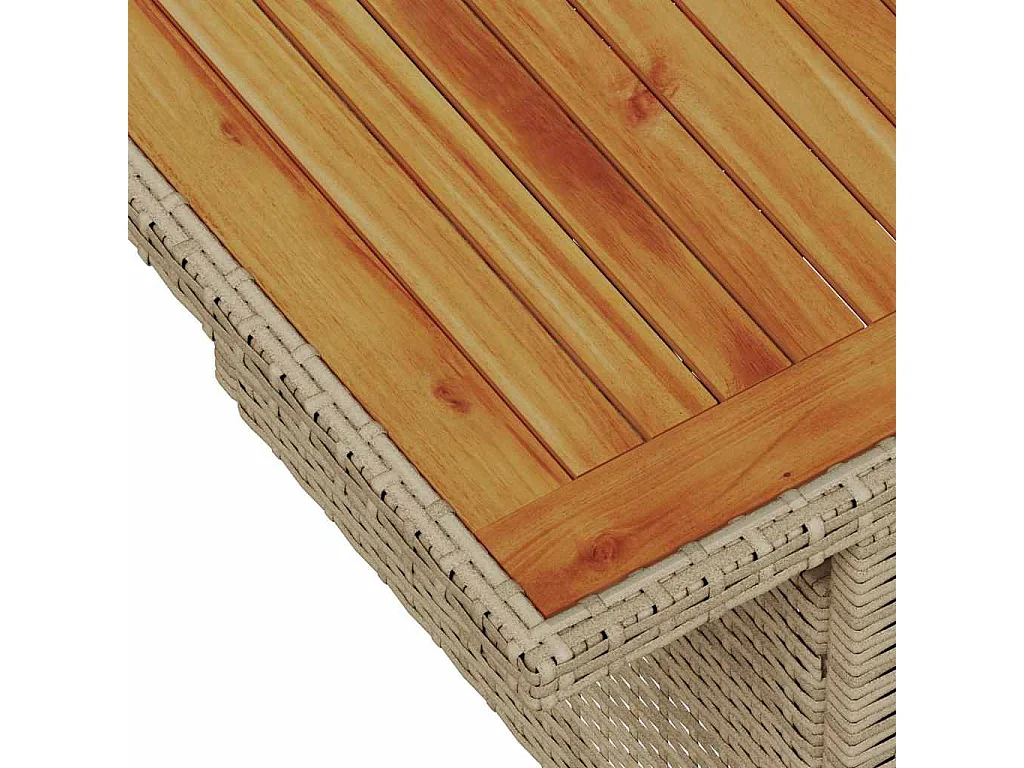 Set Divano da Giardino con cuscino 10 pcs beige e grigio chiaro