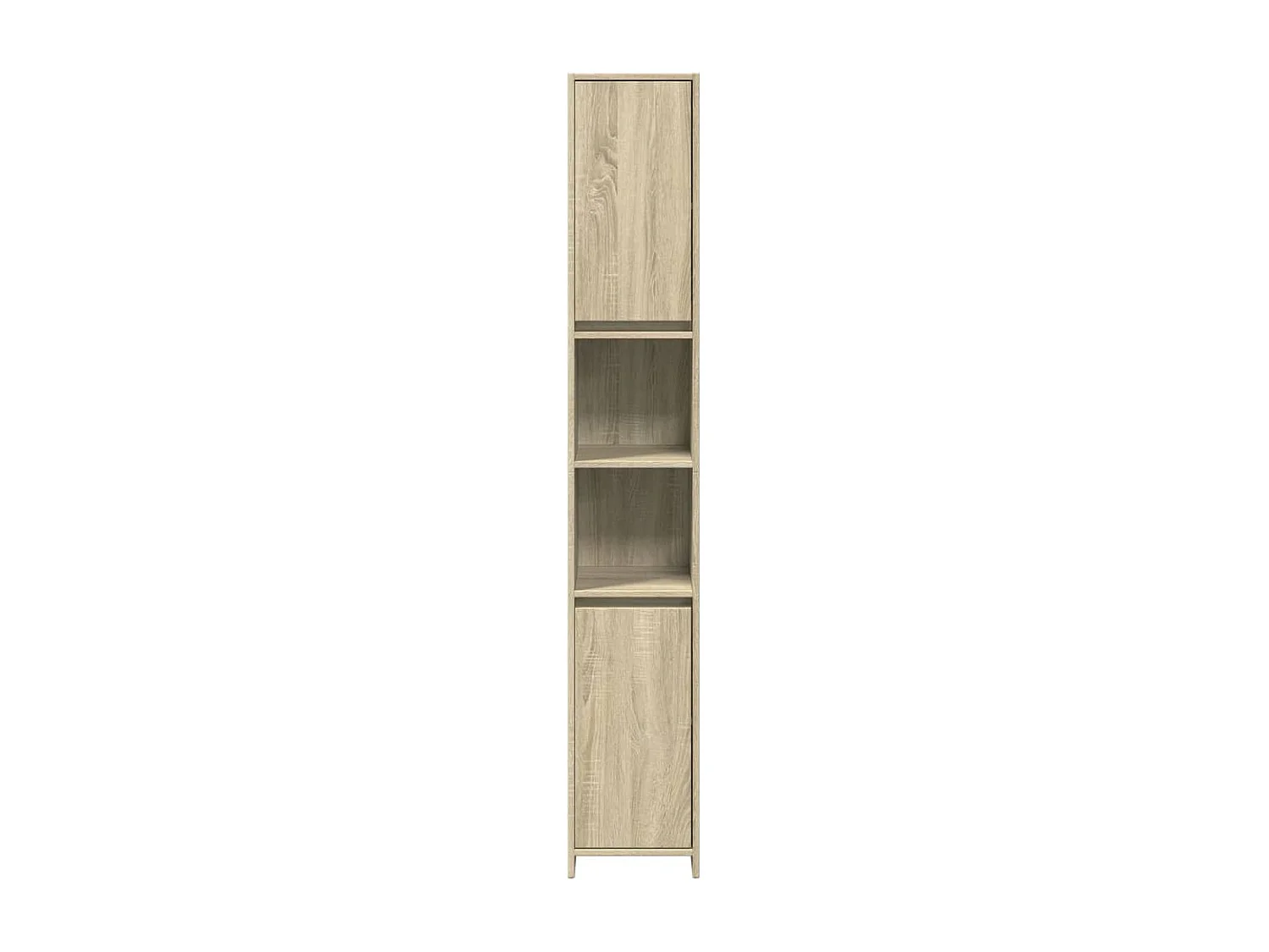 Ensemble de meubles de salle de bain 4 pcs chêne sonoma