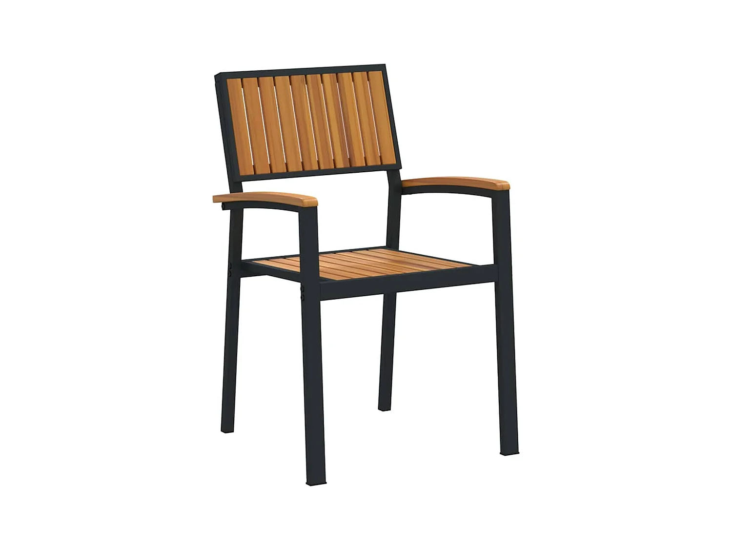 Ensemble de salle à manger pour jardin 7 pcs Noir et marron