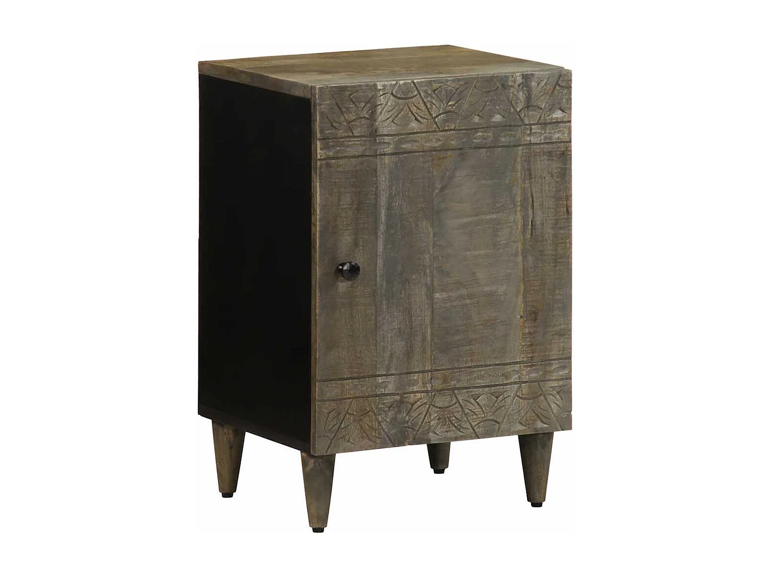 5 pcs conj. móveis p/ casa de banho madeira de mangueira maciça