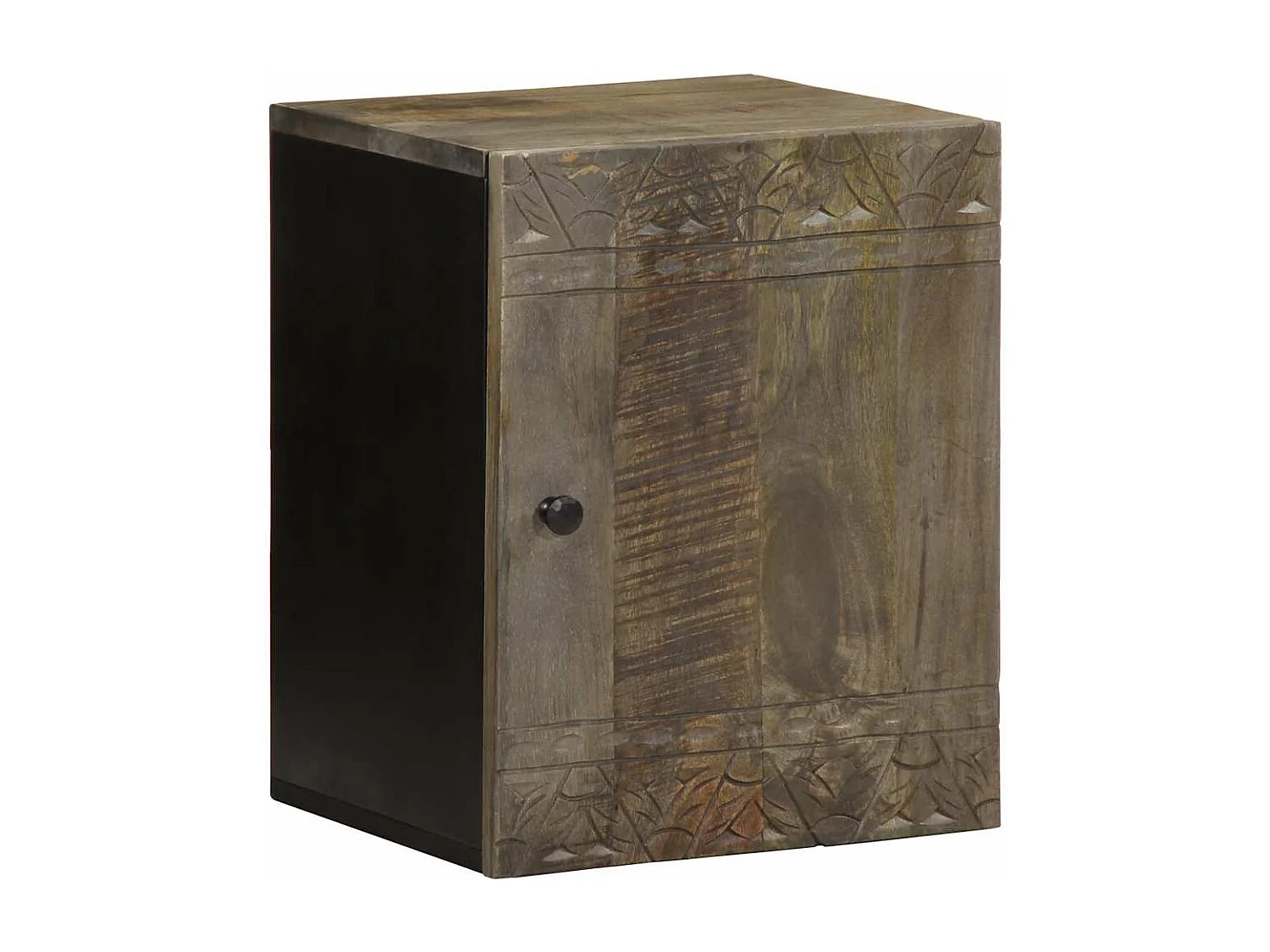 5 pcs conj. móveis p/ casa de banho madeira de mangueira maciça