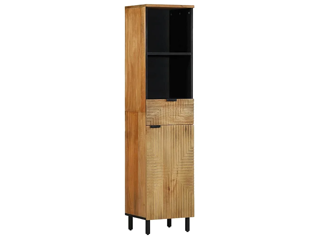 Ensemble de meubles de salle de bain 4 pcs marron