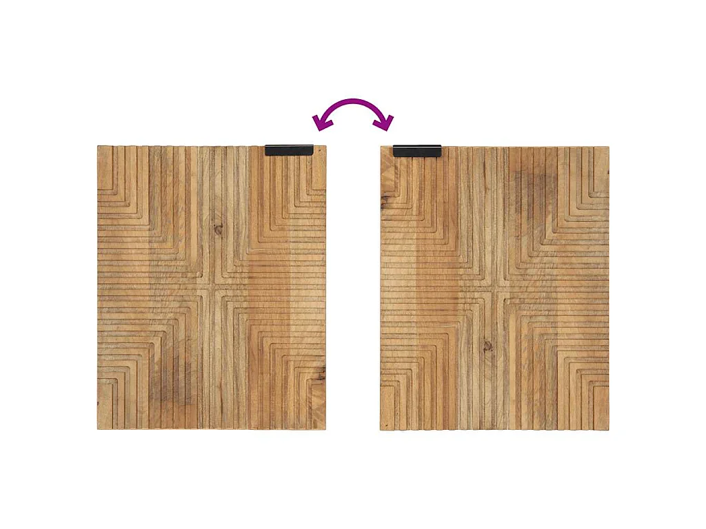 Ensemble de meubles de salle de bain 4 pcs marron