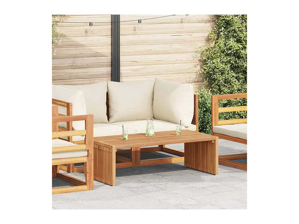 Table d'appoint de jardin Marron 110 x 55 x 35.5 cm