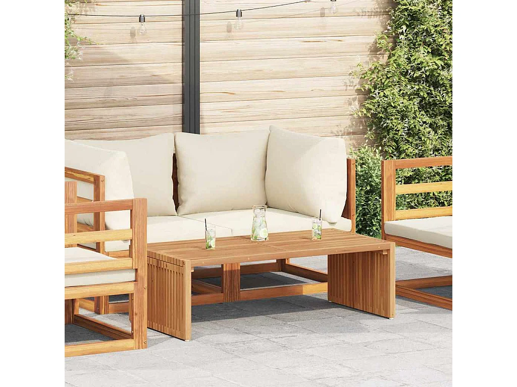 Tavolo Laterale da Giardino Marrone 110 x 55 x 35,5 cm