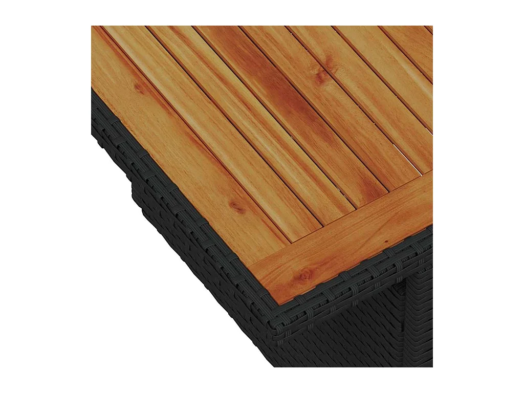 Garten-Sofa-Set mit Kissen 9 pcs Schwarz