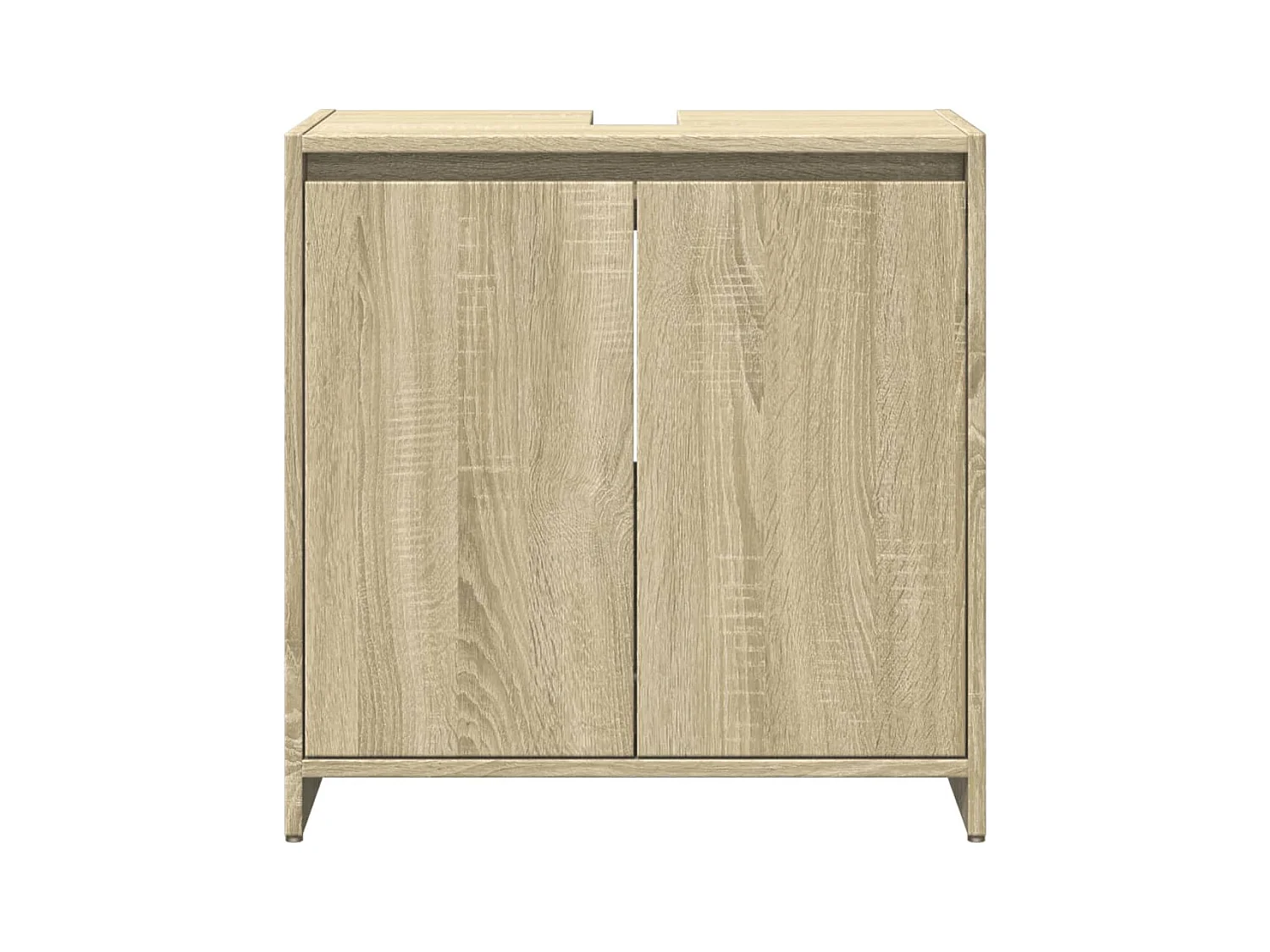 Ensemble de meubles de salle de bain 3 pcs chêne sonoma