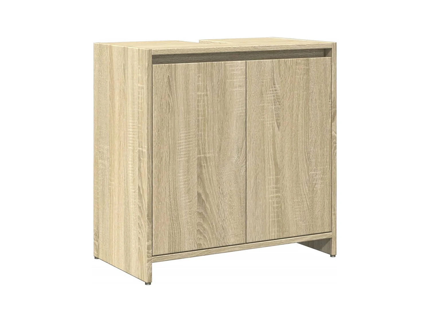 Ensemble de meubles de salle de bain 3 pcs chêne sonoma