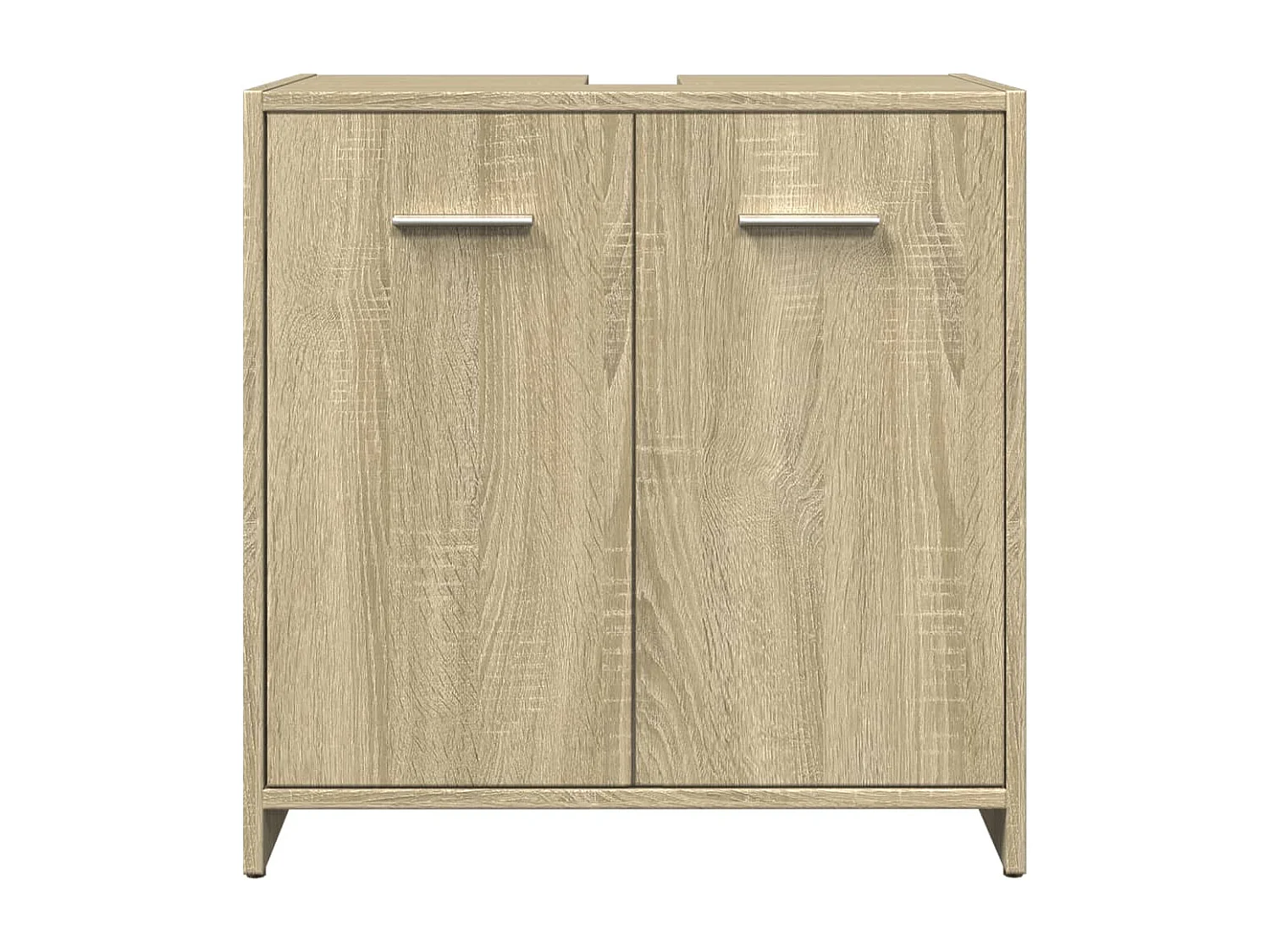 Ensemble de meubles de salle de bain 4 pcs chêne sonoma