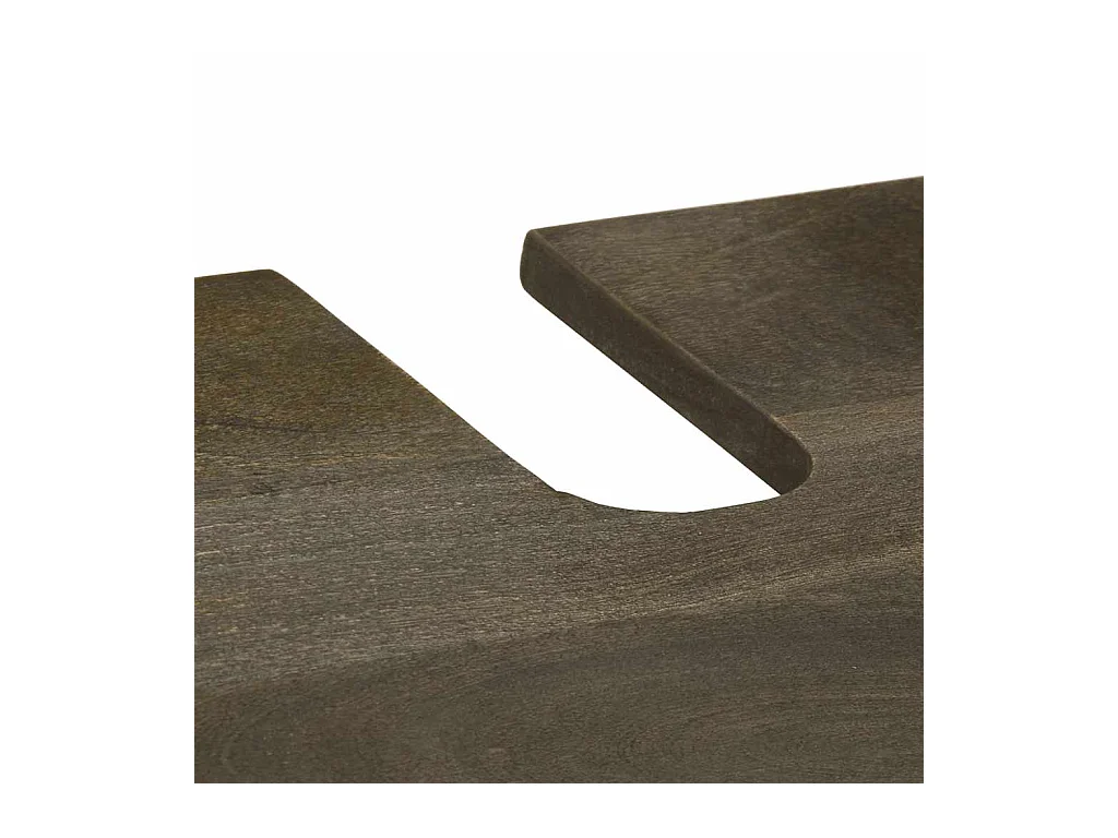 Ensemble de meubles de salle de bain 4 pcs noir manguier massif