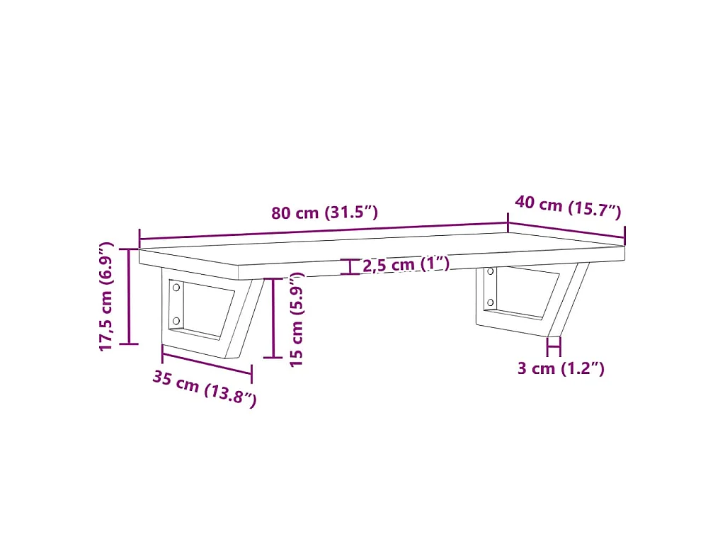 Badkamer wandschap staal en massief beukenhout