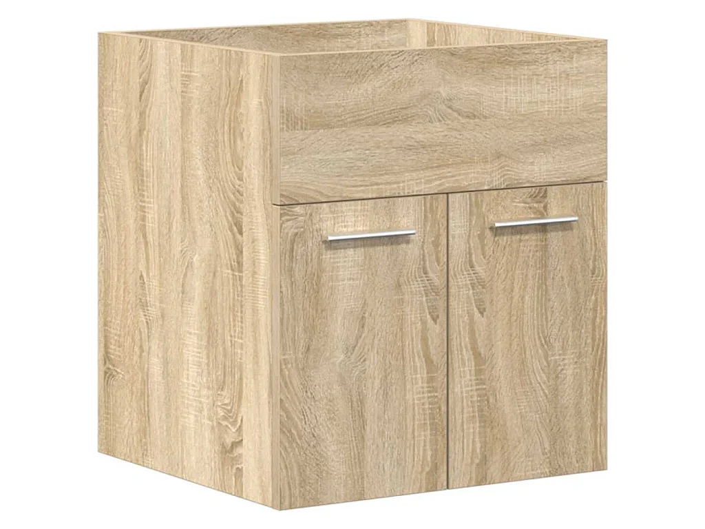 Armoire lavabo de salle de bain et vasque et robinet intégrés