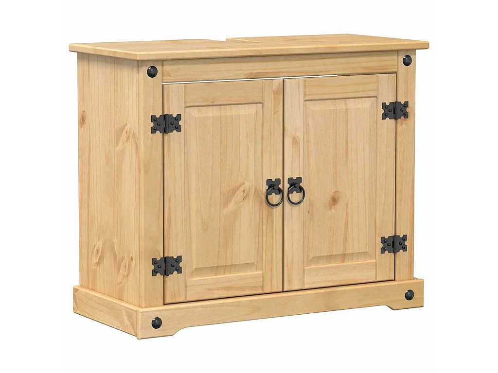 Ensemble de meubles salle de bain 3 pcs Corona bois pin massif
