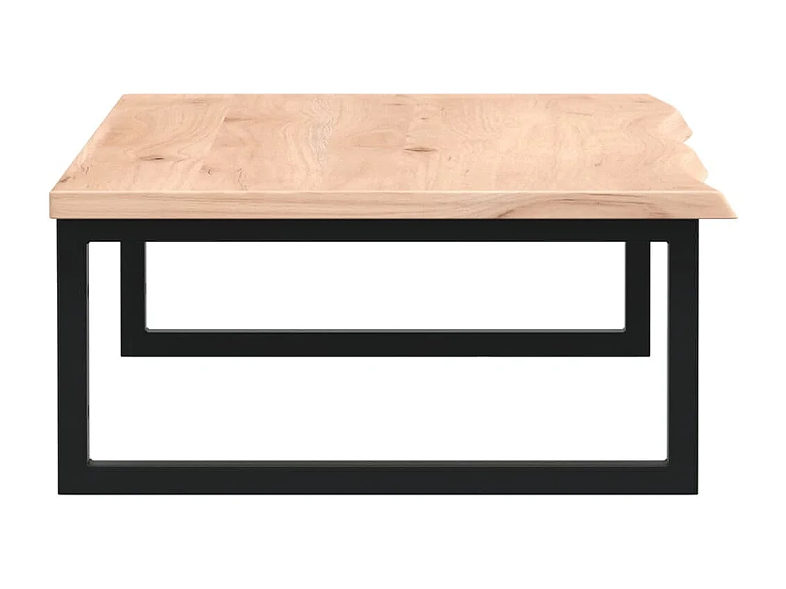 Ripiano a Parete per Lavabo in Acciaio e Massello di Rovere