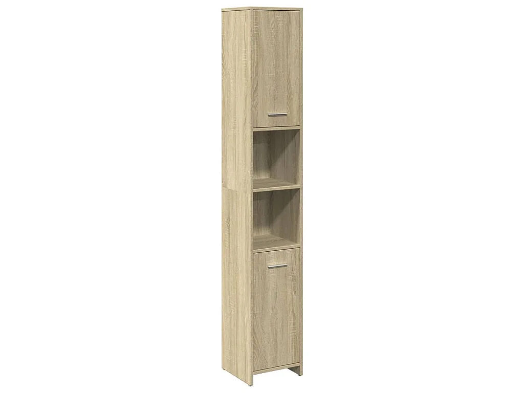 Ensemble de meubles de salle de bain 3 pcs chêne sonoma