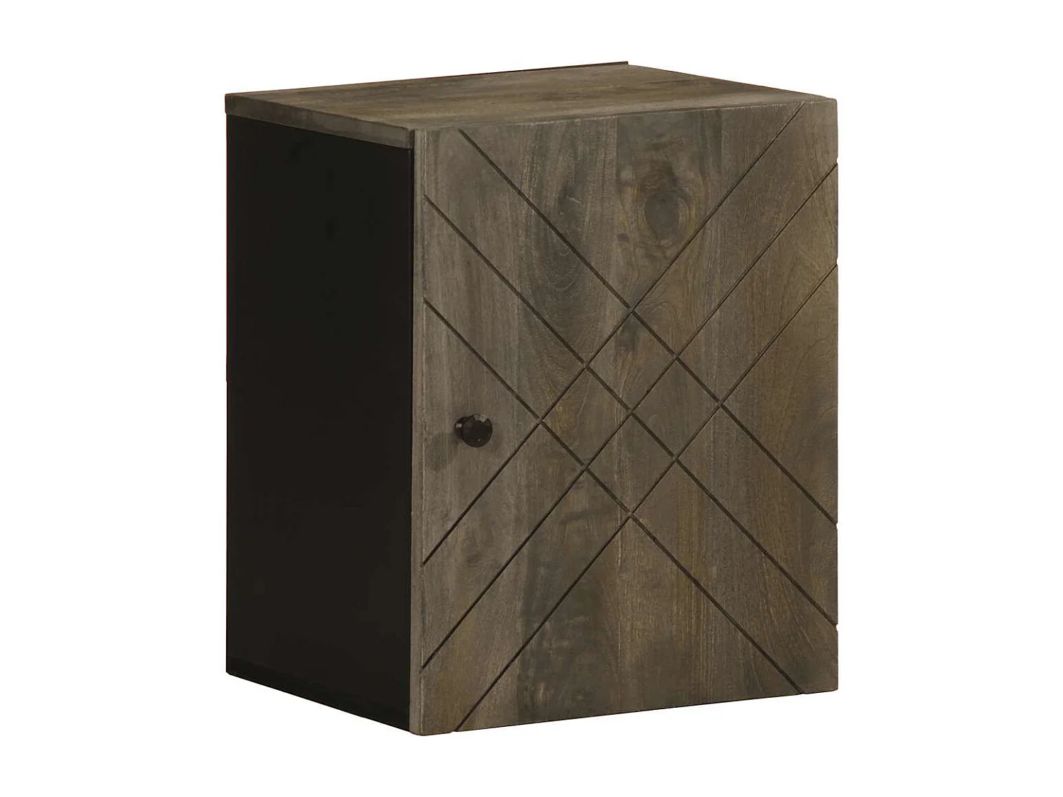 Ensemble de meubles de salle de bain 5 pcs noir manguier massif